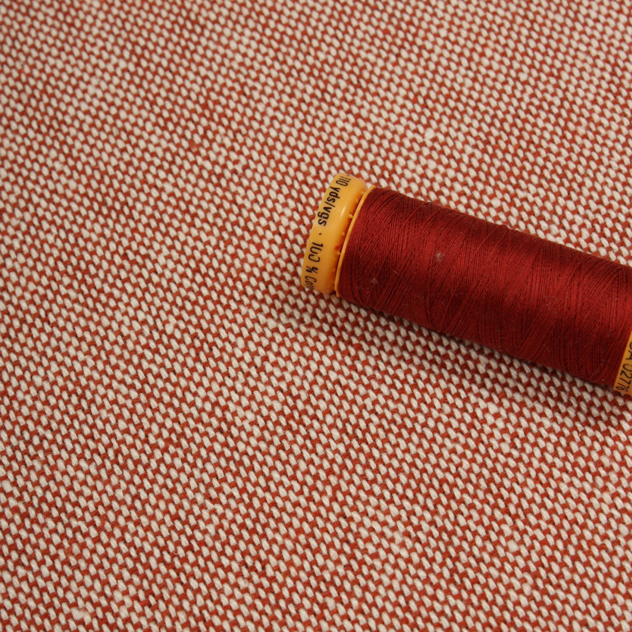 Harbour Weave Fabric / Terracotta