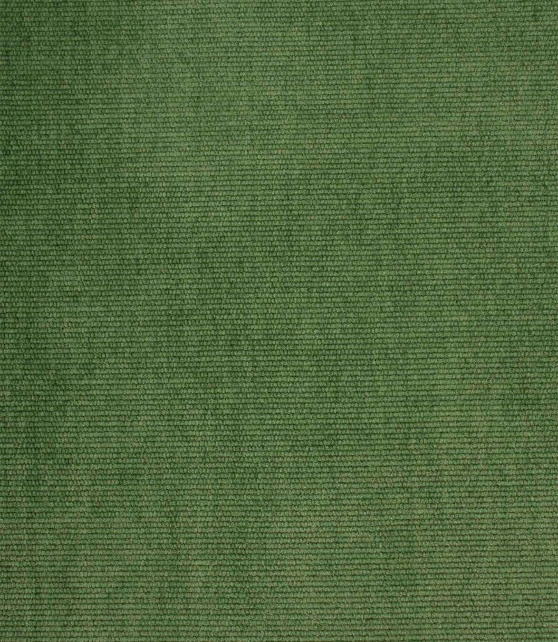 Plain woven upholstery fire retardant fabric in emerald green with a soft velvet-style texture and subtle tonal variation.