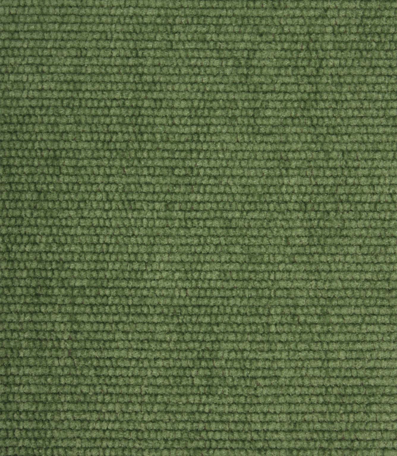 Close-up of Hartwell emerald green woven upholstery fabric showing the detailed textured weave and velour-like finish.