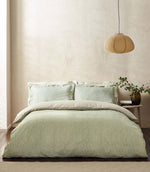 Hebden Stripe Forest 100% Cotton Duvet Cover Set
