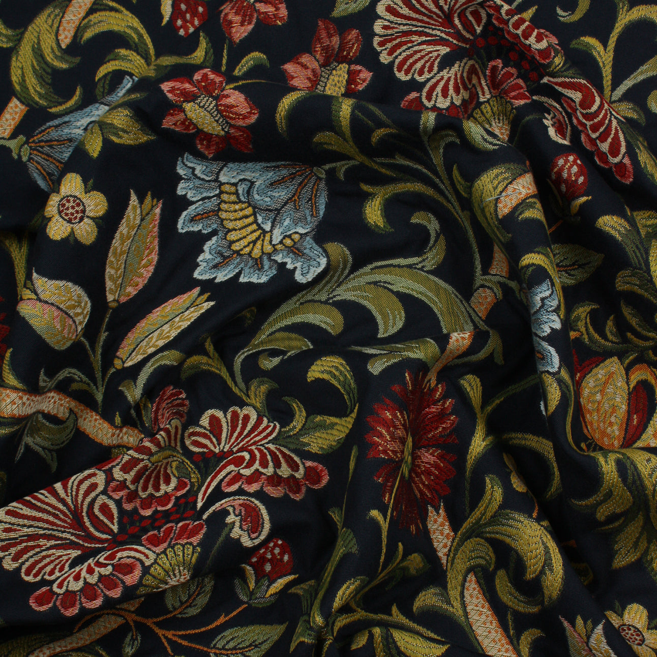 Hensleigh Fabric / Berry / Indigo