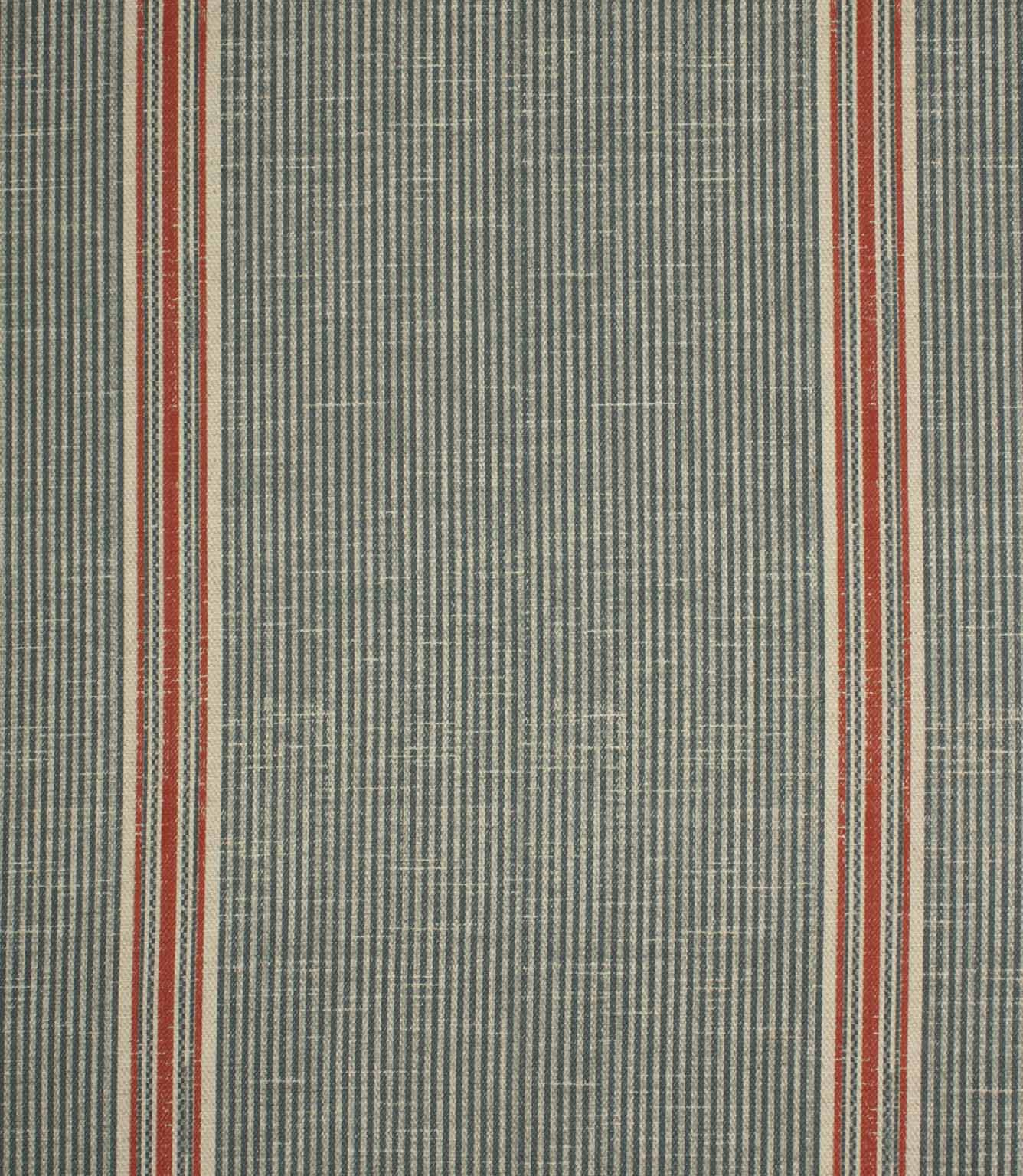 Heritage Stripe Fabric / Azure | Just Fabrics