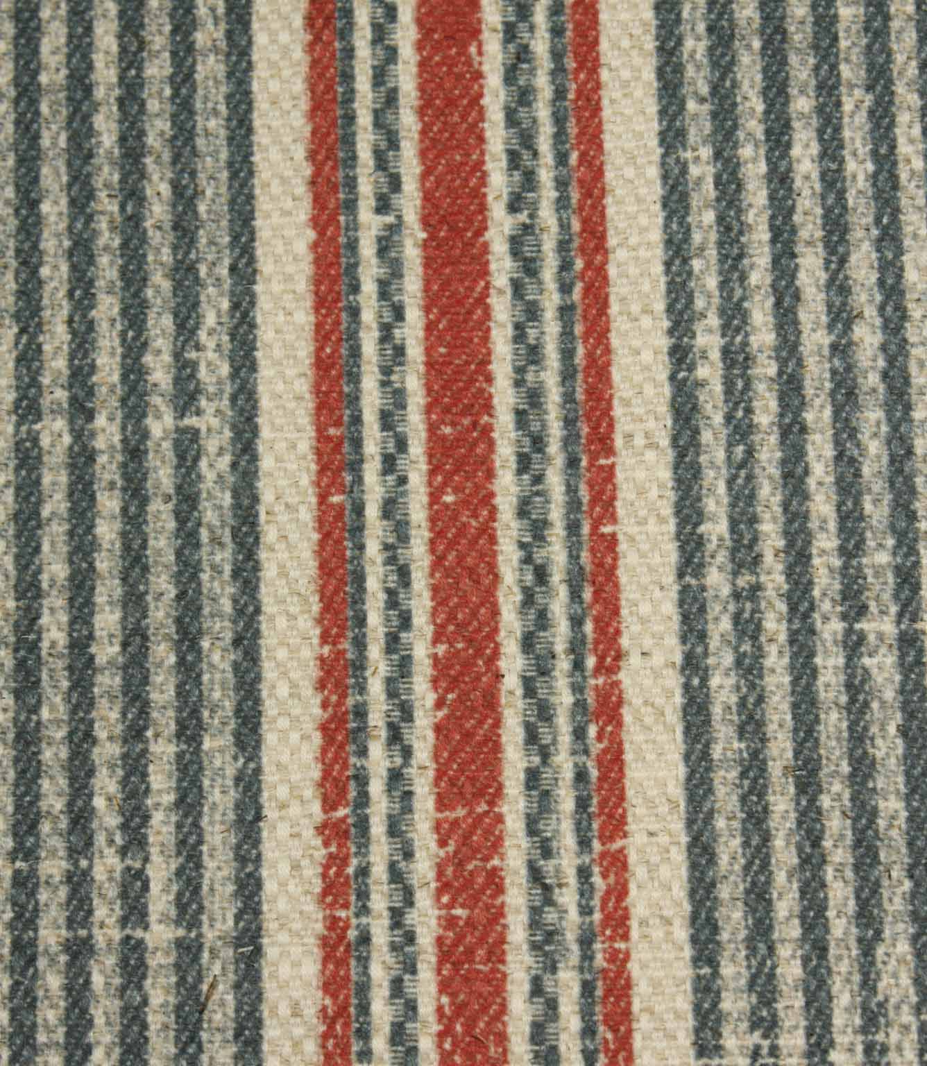 Heritage Stripe Fabric / Azure | Just Fabrics
