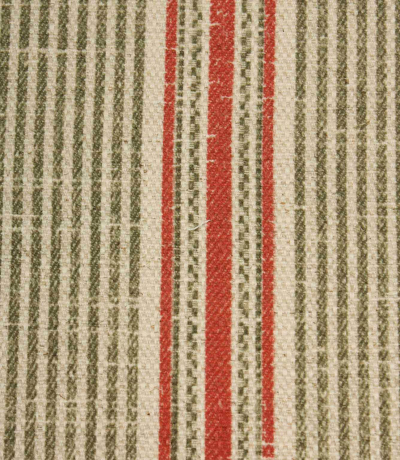 Heritage Stripe Fabric / Sage | Just Fabrics
