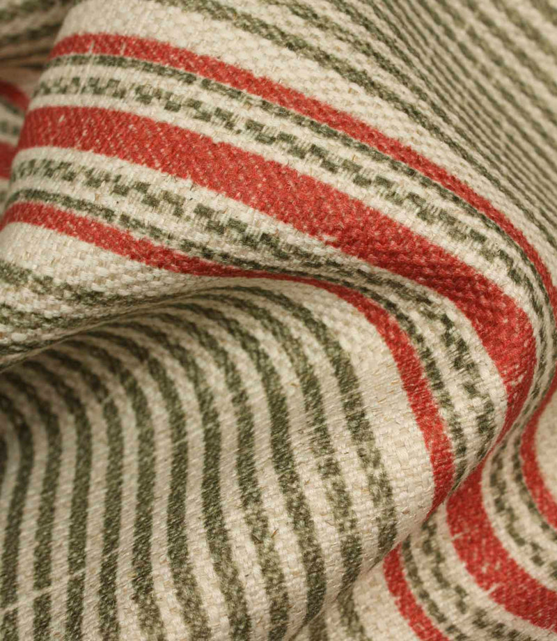 Heritage Stripe Fabric / Sage | Just Fabrics