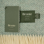 Herringbone Blue / Sage Throw