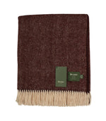 Herringbone Maroon Throw