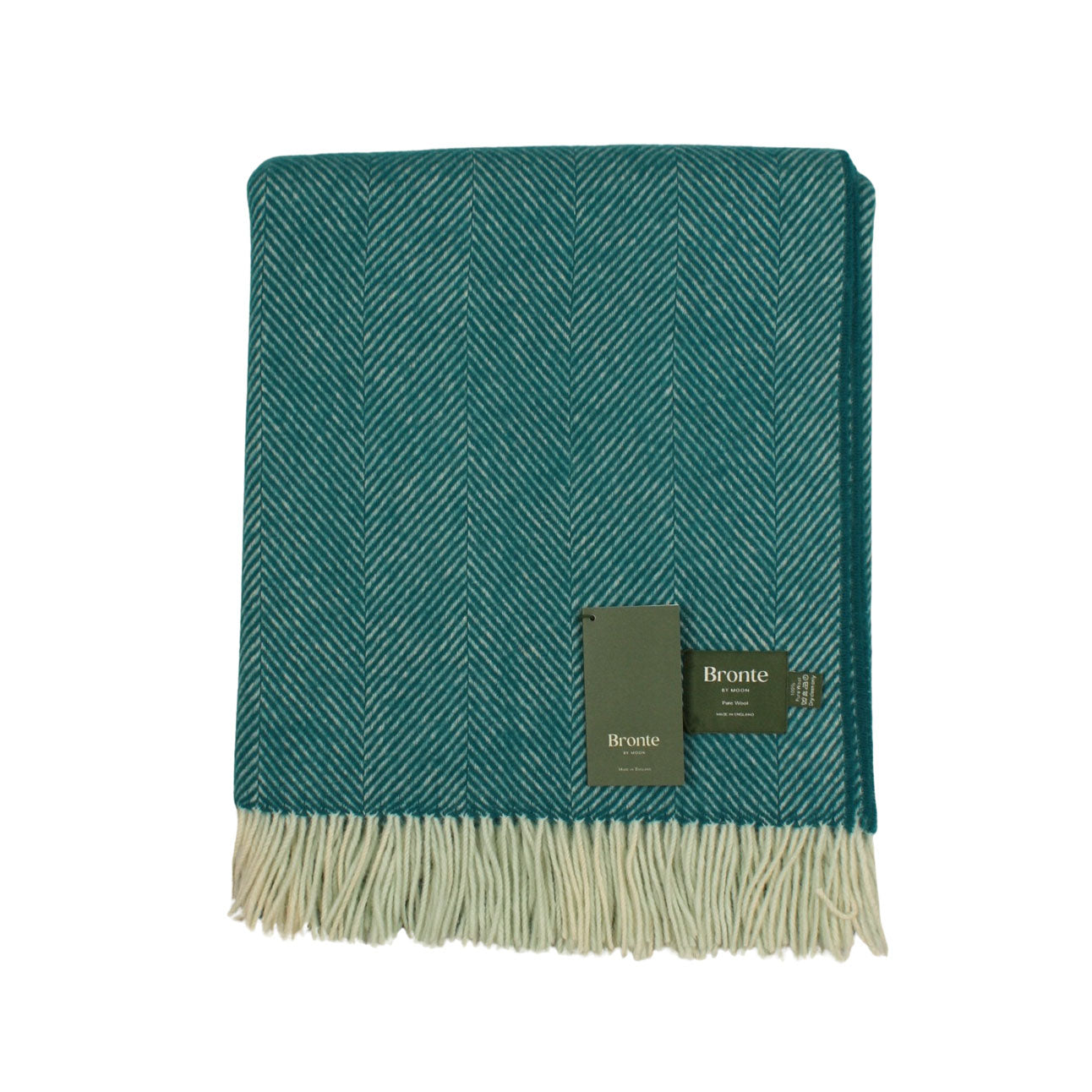Herringbone Teal Throw