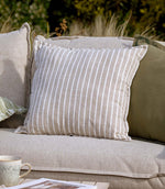 Hessle Stripe Natural Outdoor Cushion