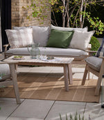 Hessle Stripe Natural Outdoor Cushion