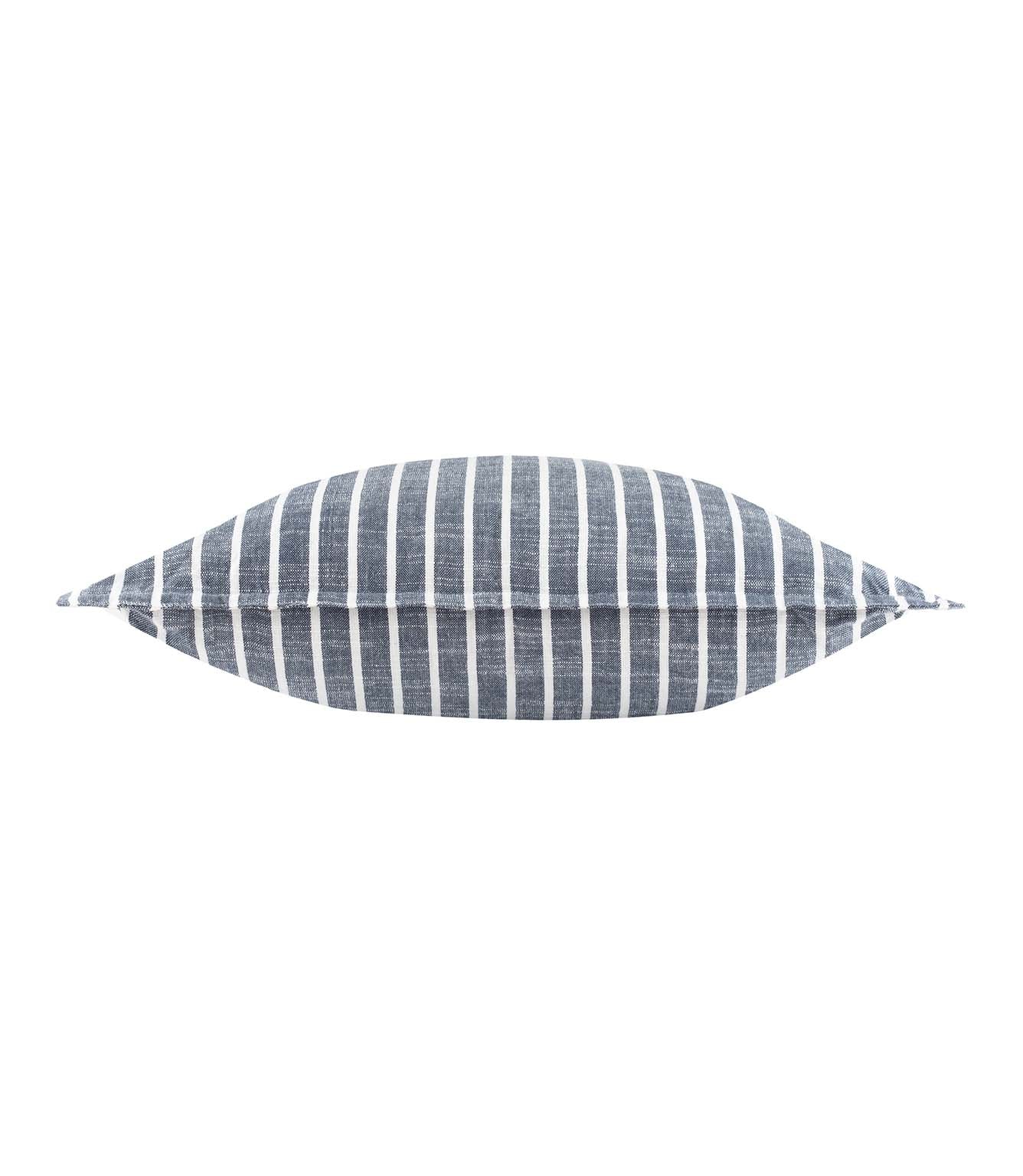 Hessle Stripe Navy Outdoor Cushion