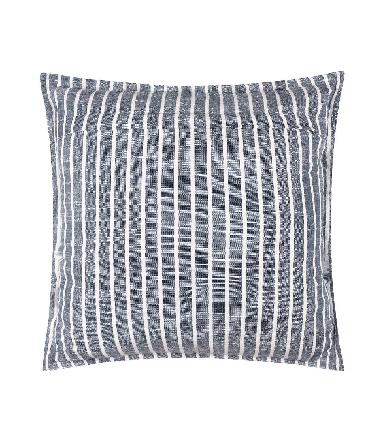 Hessle Stripe Navy Outdoor Cushion