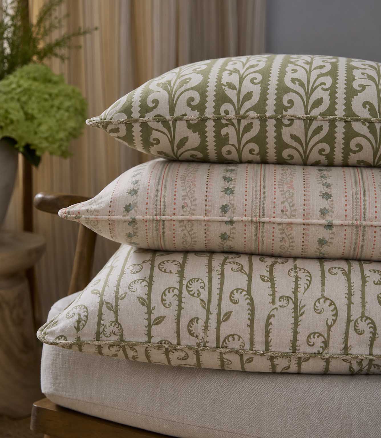 Walled Garden Fabric / Rust