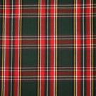 Highland Tartan Fabric / Green / Red