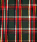 Highland Tartan Fabric / Green / Red