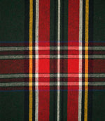 Highland Tartan Fabric / Green / Red