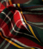 Highland Tartan Fabric / Green / Red