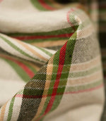Highland Tartan Fabric / Ivory / Green