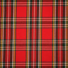 Highland Tartan Fabric / Red / Green