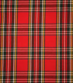Highland Tartan Fabric / Red / Green