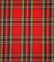 Highland Tartan Fabric / Red / Green