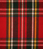 Highland Tartan Fabric / Red / Green