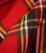 Highland Tartan Fabric / Red / Green