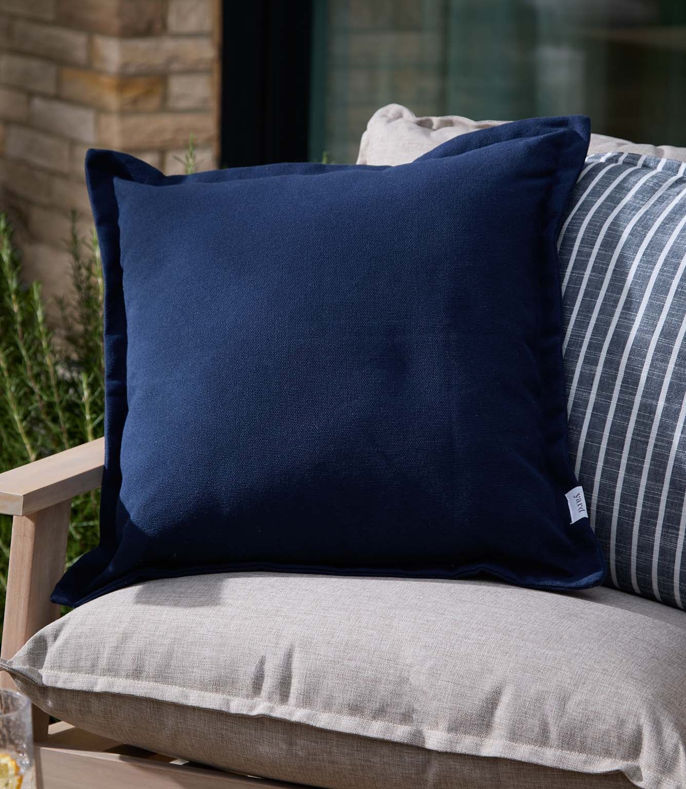 Holmfirth Canvas Navy Outdoor Cushion