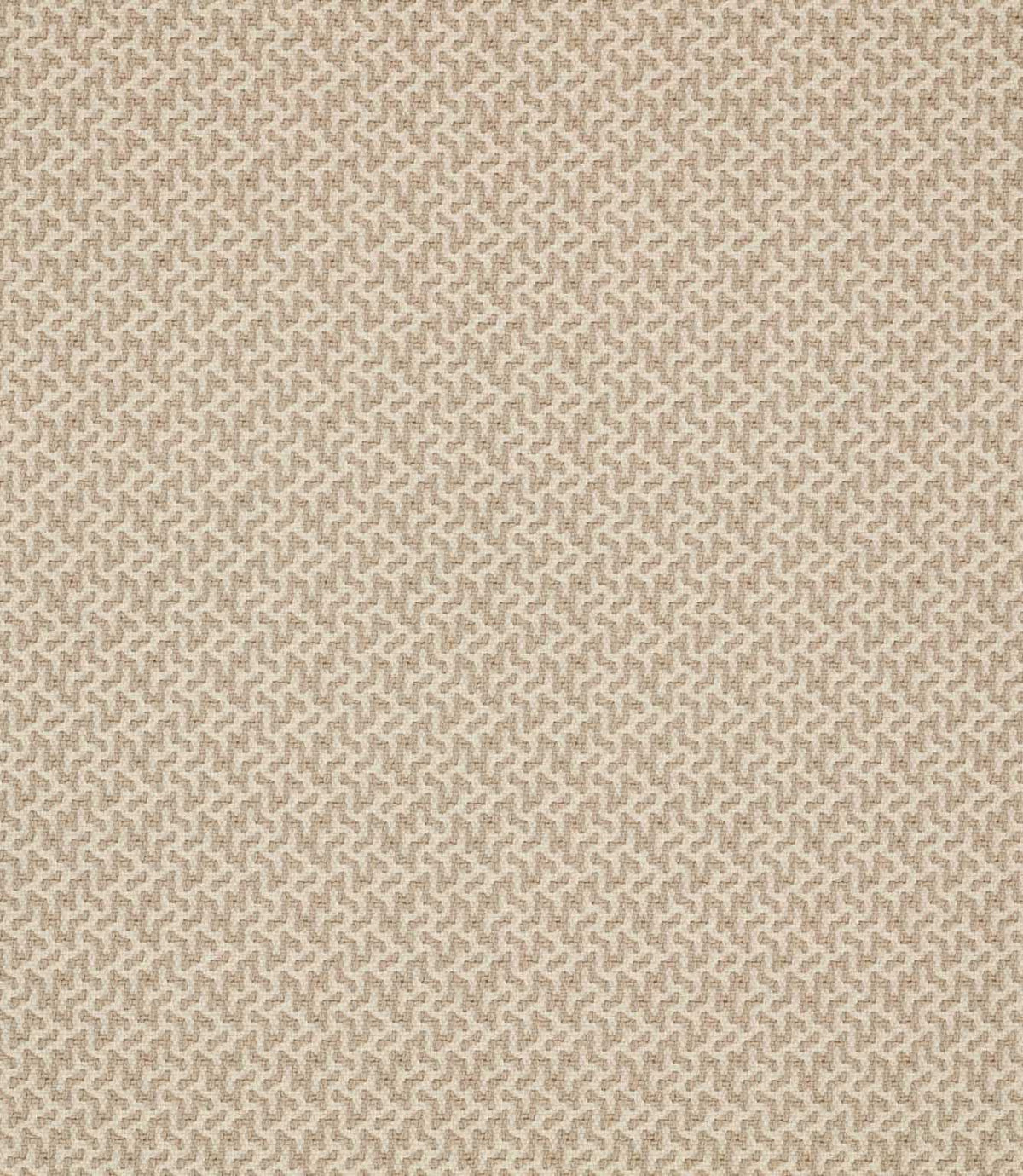 Horton Gull fabric in soft beige and cream, featuring a subtle repeating geometric design with a textured woven appearance.