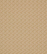 Horton Sandytan fabric featuring a golden sand geometric pattern against a cream background with a textured woven appearance.