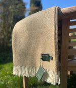 Herringbone Natural Throw