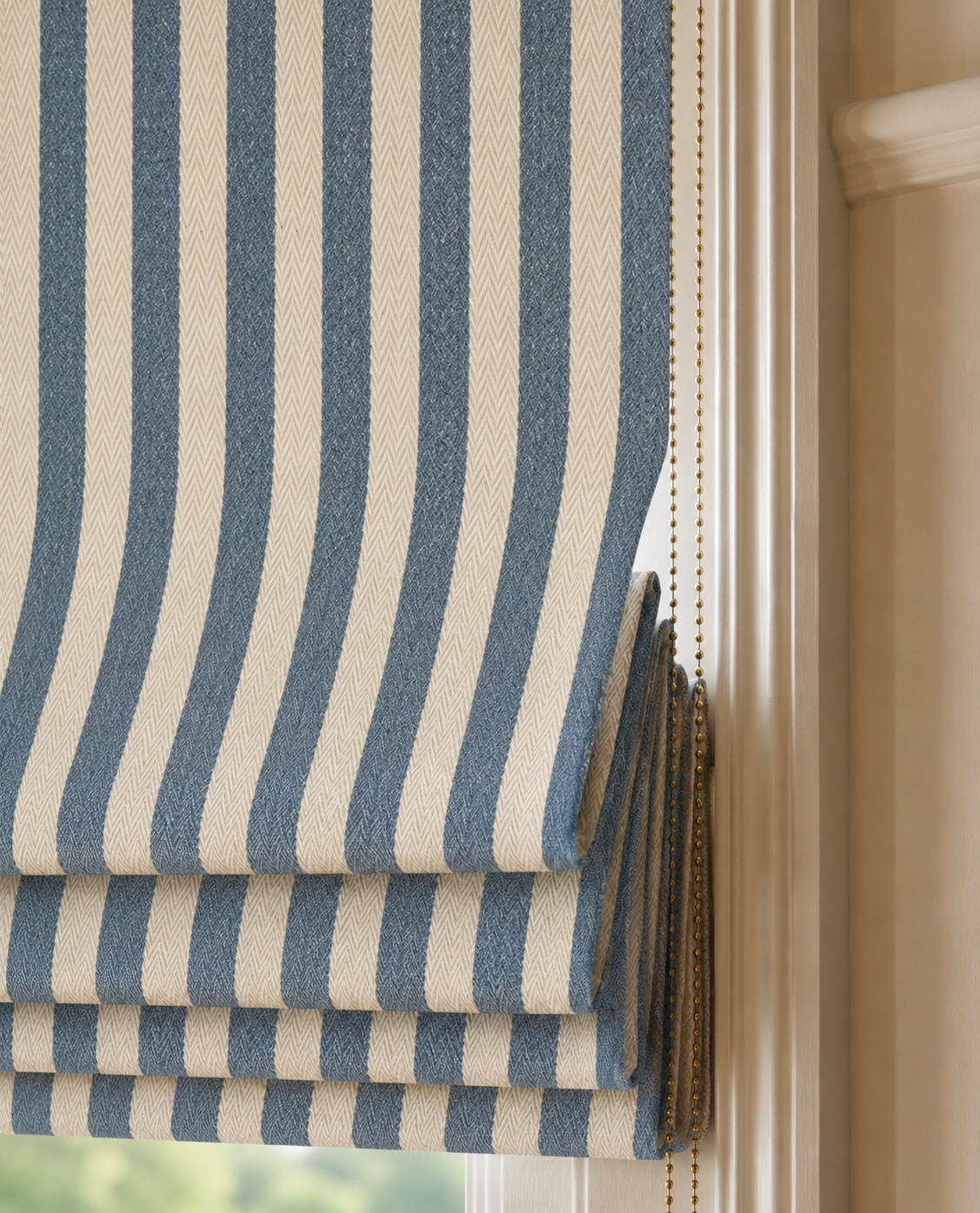 Cotswold Ticking Fabric / Blue