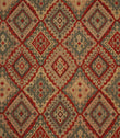 Imari Geometric Boho Fabric / Rosso