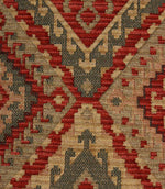 Imari Geometric Boho Fabric / Rosso