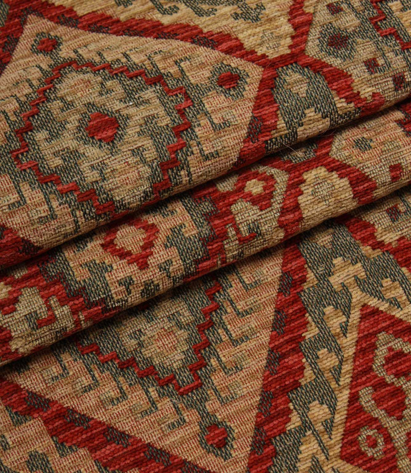 Imari Geometric Boho Fabric / Rosso