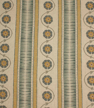 Indira Stripe Mineral Fabric / Ochre
