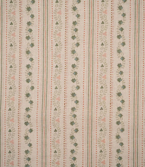 Ivy Tallis Fabric / Blush / Olive Green
