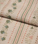 Ivy Tallis Fabric / Blush / Olive Green