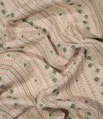 Ivy Tallis Fabric / Blush / Olive Green
