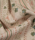 Ivy Tallis Fabric / Blush / Olive Green