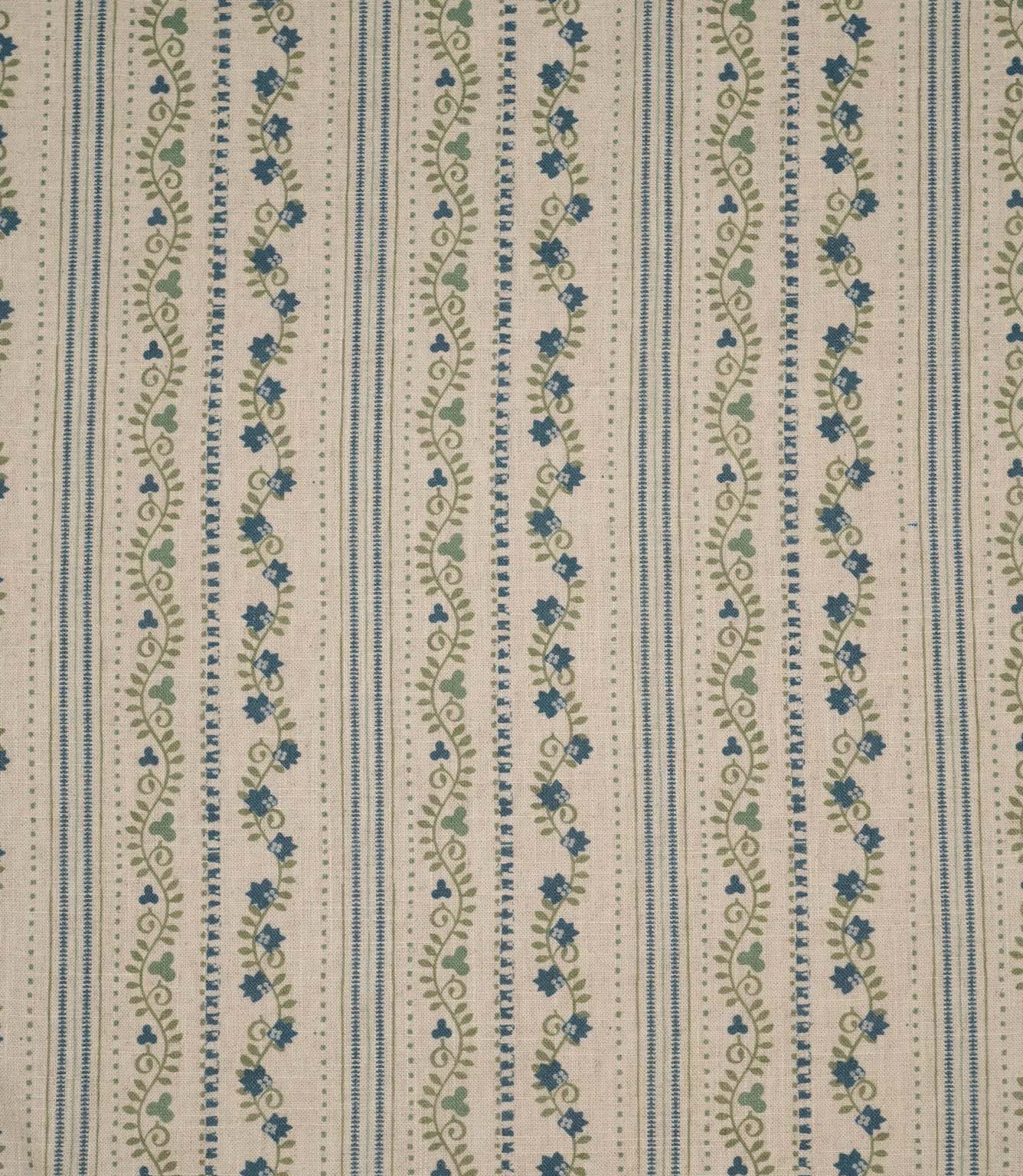 Ivy Tallis Fabric / Highland Green / Indigo