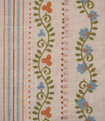Ivy Tallis Fabric / Sage Green / Rust