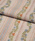 Ivy Tallis Fabric / Sage Green / Rust
