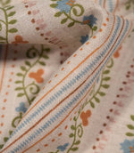 Ivy Tallis Fabric / Sage Green / Rust
