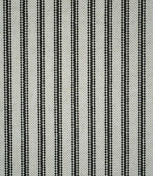 JF Linen Ticking Fabric / Black