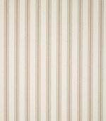 JF Ticking Beige fabric featuring classic vertical beige ticking stripes on a warm cream background with a subtle herringbone woven texture.
