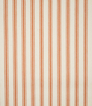JF Ticking Fabric / Burnt Orange