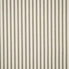 JF Ticking Forest striped fabric in warm ivory with fine forest green vertical stripes and a subtle woven herringbone texture.