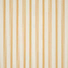JF Ticking Ochre fabric featuring warm ochre ticking stripes on a cream background with a subtle woven herringbone texture.