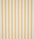 JF Ticking Ochre fabric featuring warm ochre ticking stripes on a cream background with a subtle woven herringbone texture.